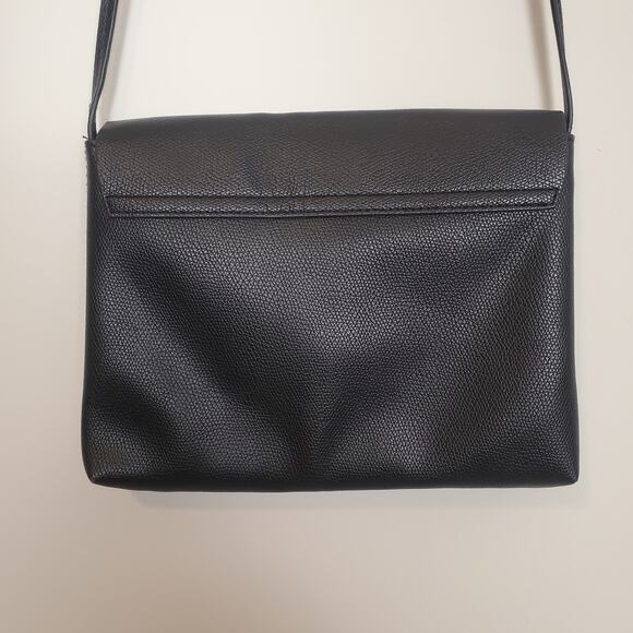 H&M Envelope Crossbody Bag Faux Leather Black - Picture 7 of 12